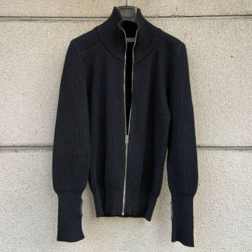 07AW ドライバーズニット Dior homme フロントジップアップ ニット XS USED ディオールオム サムホール セーター カーディガン knit Hedi