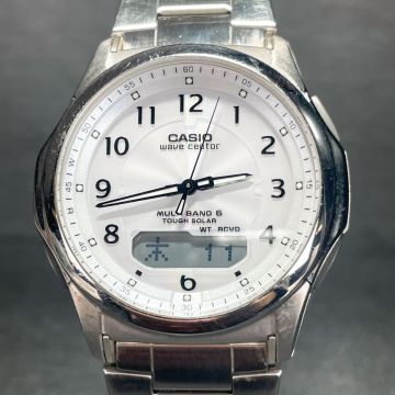美品 CASIO カシオ WAVE CEPTOR ウェーブセプター マルチバンド6 WVA-M630D-7AJF 腕時計 アナデジ 電波ソーラー タフソーラー 動作確認済み