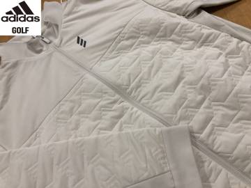 ・スピード発送 新品未使用 adidas Golf(アディダスゴルフ) 秋冬 保温 防風 WIND.RDY 中綿ジャケト KSL84(アルミナ)Ｌ