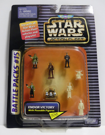 スターウォーズマイクロマシーンバトルパック #15 エンドアビクトリー ヨーダオビワンアナキンレイアチューバッカハンソロイウォークルーク
