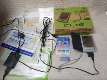 SONY ソニー PDA CLIE PEG-TJ25 通電ok　シルバー