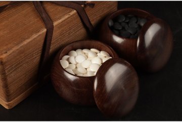 [URA]天然本蛤・那智黒石30号碁石/7-s9-38　(検索)骨董/スワブデ/囲碁/将棋/碁笥/娯楽/趣味/碁石/日向産/国産