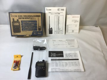 アイコム ICOM 広帯域ハンディレシーバー ブラック IC-R6 ※通電のみ確認※ 状態不問【現状品】 [55-1117-W2]