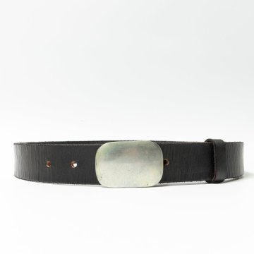 【1円スタート】Nigel Cabourn ナイジェル・ケーボン ブライドルレザーベルト 革ベルト 30/76 ブラック イングランド製 5つ穴 メンズ