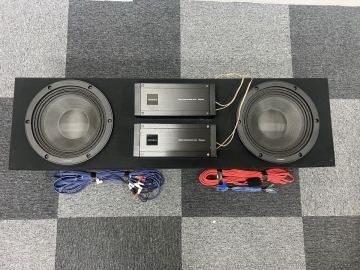 1円スタート 2512-43-3 カロッツェリア PRS-D700 アンプ&times;2 TS-W252PRS サブウーファー 25cm ハイエンド PRSシリーズ &times;2 パイオニア