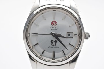 ラドー ゴールデンホース 113.9502.4 デイト ラウンド シルバー クォーツ メンズ 腕時計 RADO