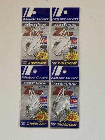 メジャークラフト【ゾック アシストフック　Tandem #1/0 3cm/4cm】４個セット
