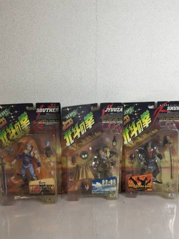 a-468 未開封 海洋堂 XEBEC TOYS 北斗の拳 ３点セット 雲のジュウザ/シュウ/サウザー バイオレンス・アクションフィギュア