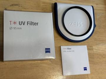 ☆CarlZeiss ZEISS カールツァイス☆T* UVフィルター &Phi;95mm☆カメラアクセサリー 紫外線除去・レンズ保護用フイルター☆