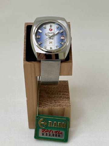 【M30】未使用品 デットストック 分解掃除済み RADO Mannheim マンハイム cal.2824 カットガラス AT SSケース メンズ腕時計 稼働 タグ付き 
