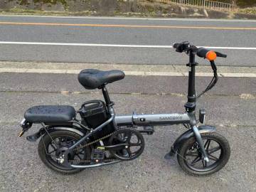 【動作確認済】 1円～SAMEBIKE ディスク式 Driver 折り畳みフル電動自転車 36V 10Ah 400W 14インチ アクセル付 ウインカー付 0115
