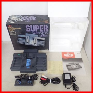 動作品 PCE PC SUPER GRAFX 本体 PI-TG4 スーパーグラフィックス NEC 日本電気ホームエレクトロニクス 箱説付【20