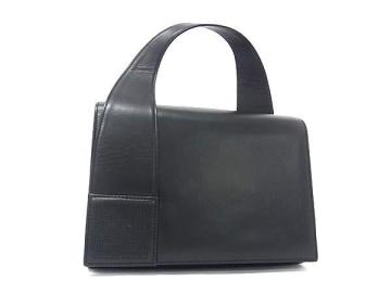 1円 ■美品■ GIVENCHY ジバンシィ レザー ワンハンドル ハンドバッグ ミニバッグ レディース ブラック系 FS7698