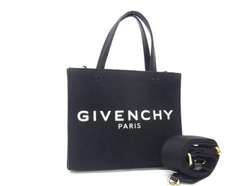 1円 ■極美品■ GIVENCHY ジバンシィ Gミニトート キャンバス 2WAY クロスボディ ハンドバッグ ショルダー 斜め掛け ブラック系 FN8653