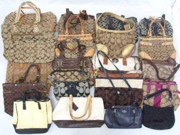 1円 COACH コーチ シグネチャー 等 キャンバス レザー 等 トートバッグ ハンドバッグ ショルダーバッグ 等 20点セット まとめ売り FW0002