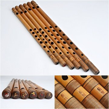 IK2711◆篠笛　蘭情　銘　６本　７穴　横笛　雅楽　和楽器◆ｈ
