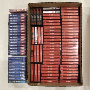 貴重 未使用 NOVEL ASTRO COLUMBIA FUJI FERROTAPE カセットテープ まとめ91本 ノーマルポジション SONY ソニー Scotch 未開封品有り