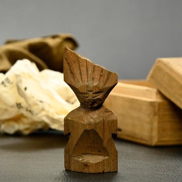 【永】d155【兵庫県の図書館や博物館の館長を歴任された歴史研究家遺族委託品】江戸時代　円空仏　希少品伝来品