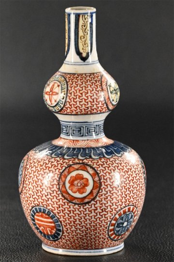 【永】c303【兵庫県の図書館や博物館の館長を歴任された歴史研究家遺族委託品】江戸時代　古伊万里赤絵　徳利　優品