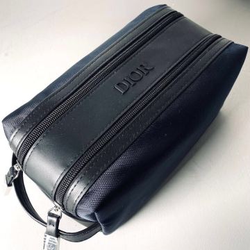 1円■新品未使用■DIOR ディオール■セカンドバック ハンドバッグ クラッチバッグ ネイビー メンズ レディース ダブルジップ ロゴ