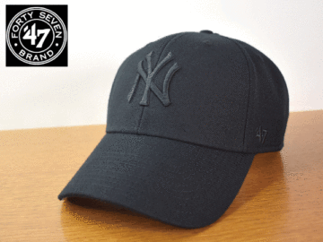 C508《未使用品》47 BRAND 47ブランド【フリーサイズ】MLB NY YANKEES ヤンキース 野球帽 帽子 キャップ USモデル