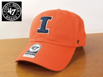 A209《未使用品》47 BRAND 47ブランド【フリーサイズ】USカレッジ ILLINOIS UNIVERSITY イリノイ大学 野球帽 帽子 キャップ USモデル
