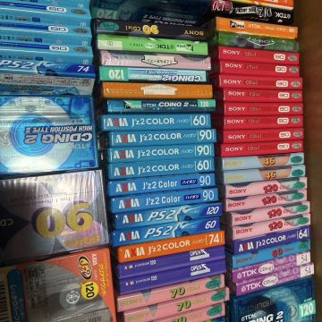 送料無料！1円スタート！！合計171本！全て未開封！AXIA ！TDK ! SONY等！レトロ！カセットテープ！ハイポジ多数！貴重！現状品にて！