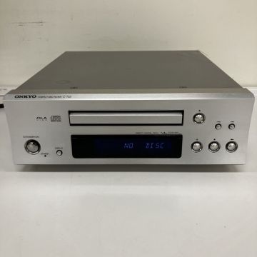 E004-HR1-474 ONKYO オンキョー MODEL C-733 コンパクトディスクプレイヤー 通電確認済 音響機器 CD HA