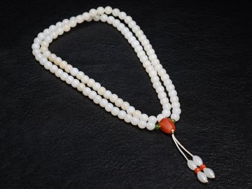 【安】清時代 和田玉 108粒仏珠 数珠 極細工 古置物 古擺件 中国古美術 古美味 時代物 古董品 300