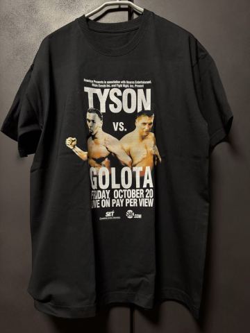 TYSON vs GOLOTA T_shirts XL Tagless Mike Tyson Kid Dynamite マイク・タイソン　BOXING KNOCKOUT 