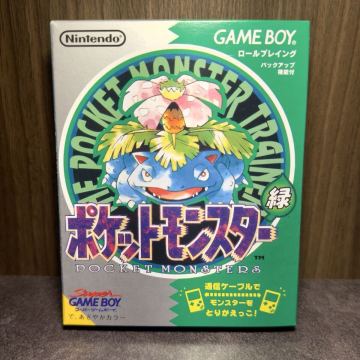 【新品】ポケットモンスター 緑 ゲームボーイ ソフト GB 任天堂 Nintendo Pokemon Pikachu GBA ポケモンセンター Retro Game Green