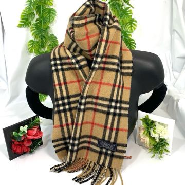 【美品】バーバリー/トーマスチェック/カシミヤ100%/マフラー