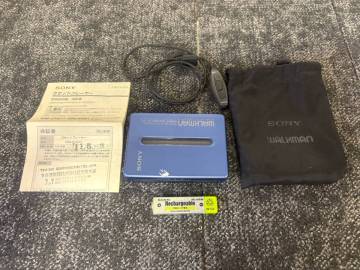 1円スタート SONY WALKMAN WM-EX677 カセットプレーヤー ウォークマン巾着 説明書付き 動作未確認