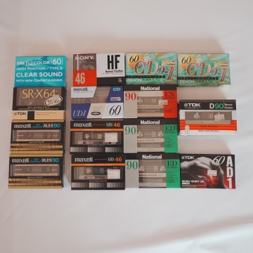 【未使用】ハイポジション4個 ノーマルポジション 12個 (全16個) maxell TDK SONY DENON National 現状品 カセットテープ ハイポジ