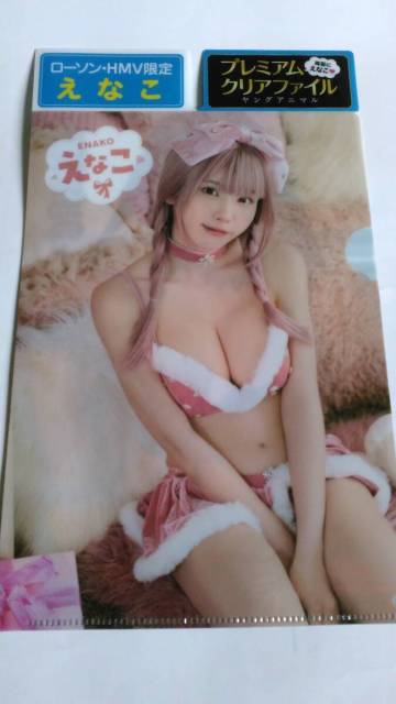 非売品！YAｘローソン・ＨＭＢ限定プレミアム両A面高級クリアファイル『えなこ』新品未使用！複数落札同梱発送可！