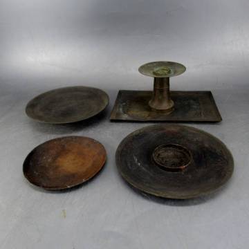 時代灯火器　残欠　真鍮製