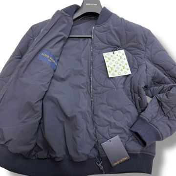 1675 定価50万 新品タグ付◎XL 現行!!LOUIS VUITTON ルイヴィトン モノグラム フラワー キルティング ブルゾン ダウンジャケット MA-1 50