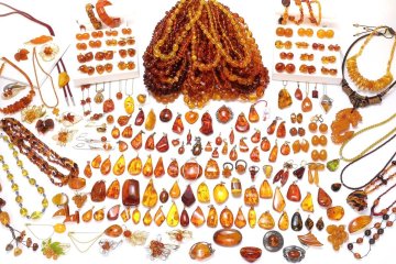 おたからや◆コハク 琥珀アクセサリー 《約3kg 》K18/583刻印製品,SILVER925 琥珀加工品含 ※X線結果ご参照下さい【R-YA02754】