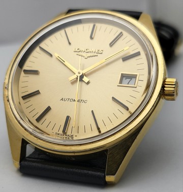 紳士用　ロンジン　自動巻腕時計　文字盤綺麗です！　