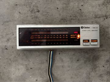 1スタ!! クラリオン RCB-011 レベル インジケーター 実働品 希少 当時物 GX81 GX71 GX61 GZ10 ハチマル clarion 旧車 パイオニア