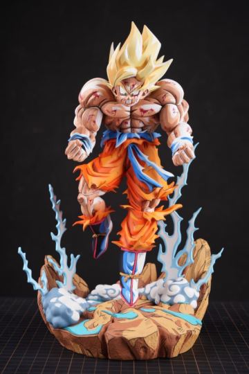 第325話「すべての終わり」ドラゴンボールフィギュア超サイヤ人 孫悟空リ二次元ペイント　Dragon ball 2D Repaint
