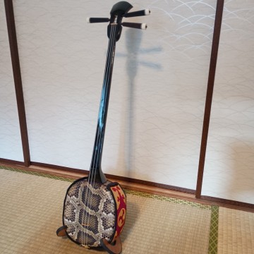 黒檀　黒木　一枚張り三線　沖縄三線 沖縄 三線