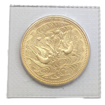 1円■Japan Mint 日本 造幣局 昭和天皇御在位60年記念 1986年(昭和61年) 10万円 金貨幣・メダル/K24コイン-20g/イエローゴールド■596545