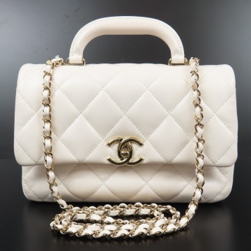 204466★1円スタート★CHANEL シャネル 極美品 ランダム番号 2WAY チェーンショルダーバッグ ターンロック マトラッセ ハンドバッグ