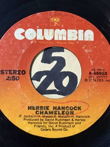 試聴 HERBIE HANCOCK CHAMELEON 両面やや傷あり 1974 FUSION FUNK45