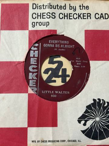 試聴 LITTLE WALTER EVERYTHING GONNA BE ALRIGHT / BACK TRACK 両面EX+ Otis Spann(piano) Luther Tucker(g) Original maroon label 1959 