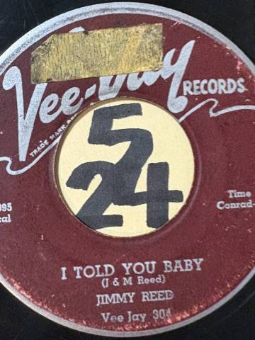 試聴 JIMMY REED I TOLD YOU BABY / ENDS & ODDS 両面全体に傷あり 1958 