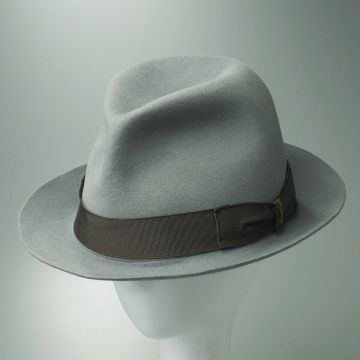 TJ7176//イタリア製*ボルサリーノ/Borsalino*メンズ59/レインプルーフライン/Rain Proof Line/ソフト帽/中折れ帽/フェルトハット/帽子