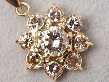 【8756E】K18 天然ダイヤモンド 1.00ct/1.3g ペンダントトップ