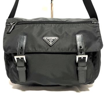★美品★PRADA プラダ VELA SPORT★ナイロンショルダーバッグ★三角ロゴプレート★黒　ブラック★ヴィンテージ　Y2K オールド　希少　レア